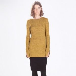 Zara MEDIUM ribbed, side slit top